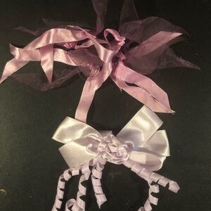 Purple Hair Bows and Ribbon Hair Accessory